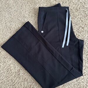 Figs Flare Black Pants